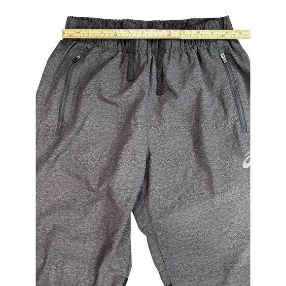 Asics Mens Athletic Pants S Gray/Black Polyester & Spandex - Picture 9 of 11